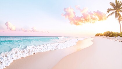 Tropical Beach at Sunset