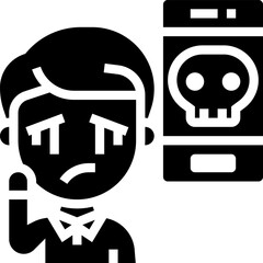 cyberbullying illustration on a white background    
