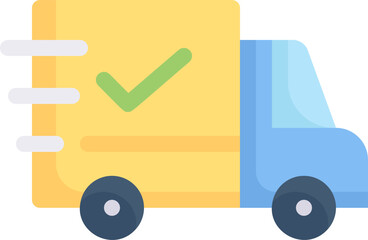 delivery truck (2) illustration on a white background     