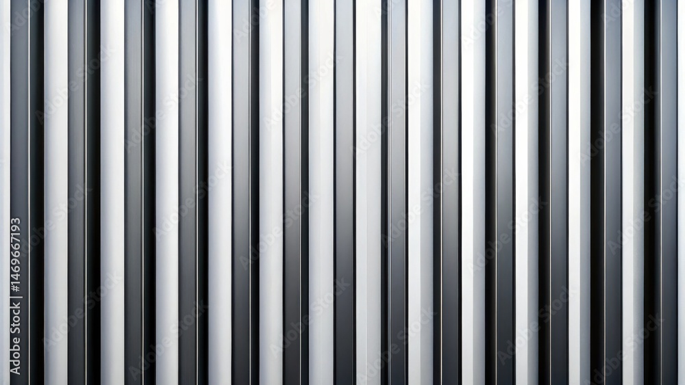 Aufkleber Abstract Monochromatic Vertical Lines Pattern  A Seamless Texture of Grey and Black Slats for Design and Background Use