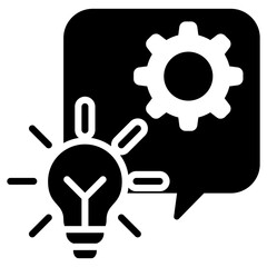 Obraz premium Innovation Glyph Icon