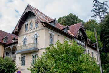 Fototapeta premium old houses in the old town of tallinn