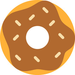 doughnut illustration on a white background    