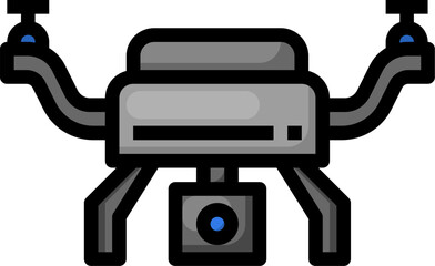 drone illustration on a white background    