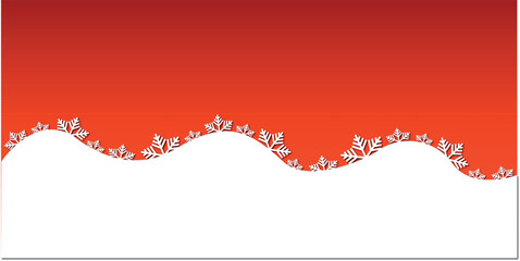 white snowflakes in paper cut style