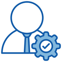 Professionalism Blue White Icon