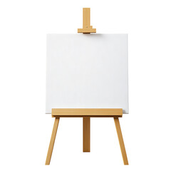 easel with blank canvas png