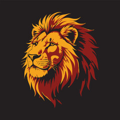 lion head vector