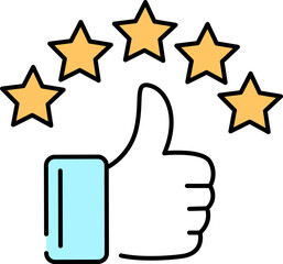 feedback illustration on a white background     