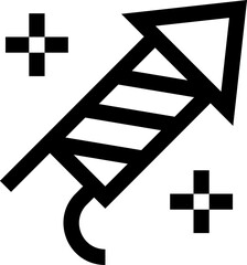 firecracker illustration on a white background     