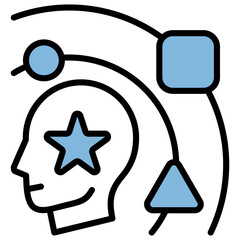 Experience Blue Black Icon