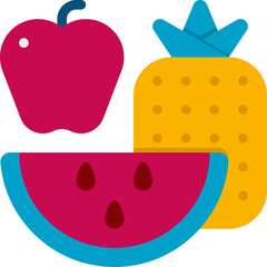 fruit illustration on a white background     