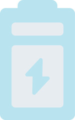 full battery illustration on a white background     