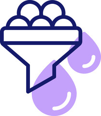 funnel illustration on a white background    