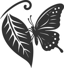 Vector butterfly silhouette