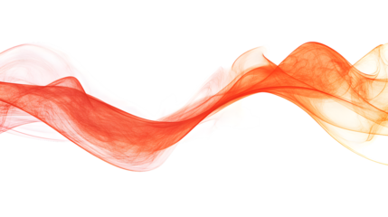 Vibrant Fire Streak Isolated on Transparent Background Isolated on White - Creative Concept for Designers