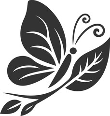 Naklejka premium Vector butterfly silhouette