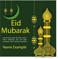 Eid Mubarak Social Media Post Design