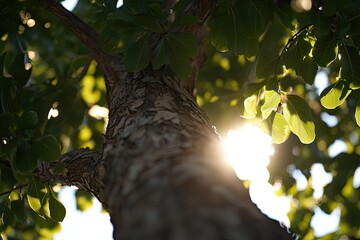 Fototapeta premium Sunlight Peeking Through Tree Canopy