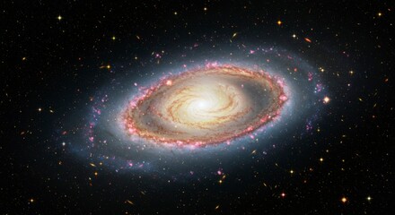Fototapeta premium Spiral galaxy in deep space (18)