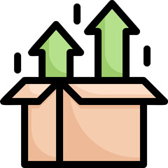 growth illustration on a white background     