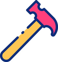hammer (2) illustration on a white background     