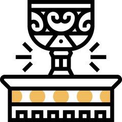 holy grail illustration on a white background     