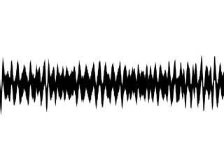 Longueur d'ondes horizontale de couleur noire 