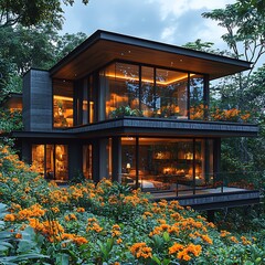 Tropical jungle dream house pictures