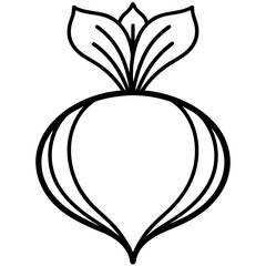 Beetroot icon art vector