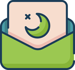 message illustration on a white background    