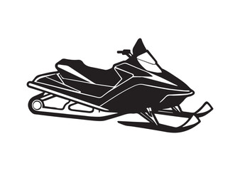 Snowmobile Silhouette Vector