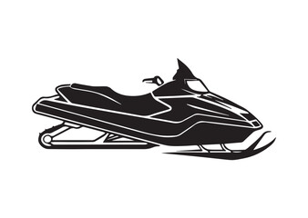 Snowmobile Silhouette Vector