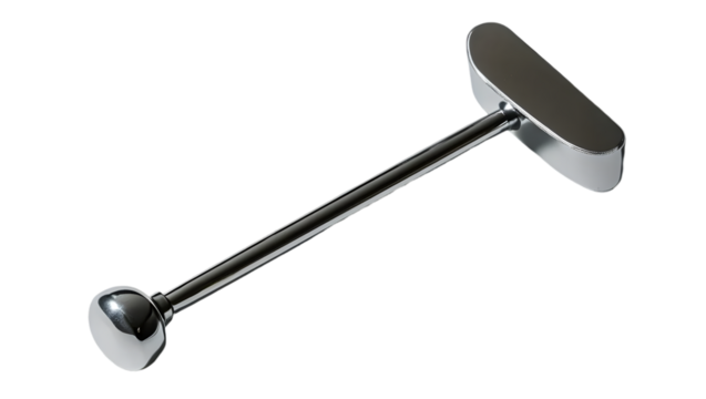 Silver Metal Tool on Transparent Background