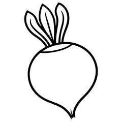 Turnip icon vector