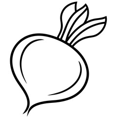 Turnip icon vector