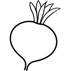 Turnip icon vector