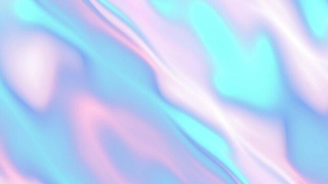 Abstract wave texture hologram colorful pastel gradient kawaii cute style background.
