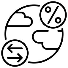 Net Export Outline Icon