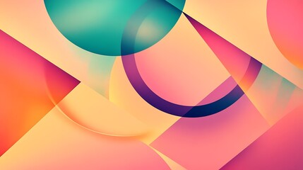 Abstract Geometric Pastel Background.