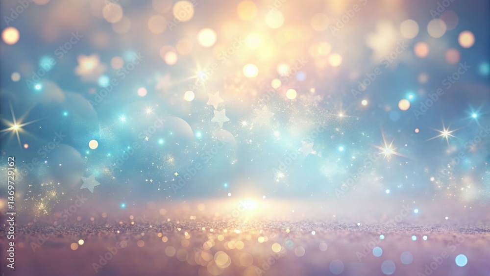 Aufkleber enchanted glittering stardust background with dreamlike celestial elements and soft shimmering light