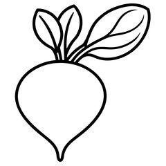 Radish icon vector