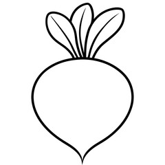 Radish icon vector
