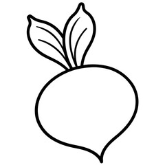 Radish icon vector