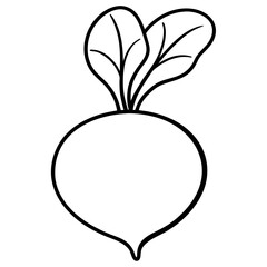 Radish icon vector