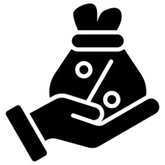 Subsidy Glyph Icon