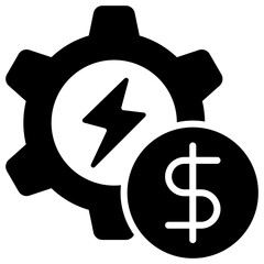Energy Sector Glyph Icon