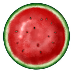 watermelon isolated on white background
