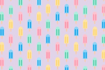 cute colorful ice cream background