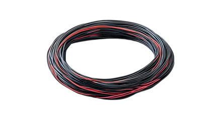 Coiled wire on Transparent Background